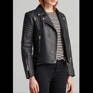 All Saints Papin Leather Biker Jacket